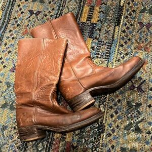 Frye Brown/Tan Campus Boots 9 1/2 D